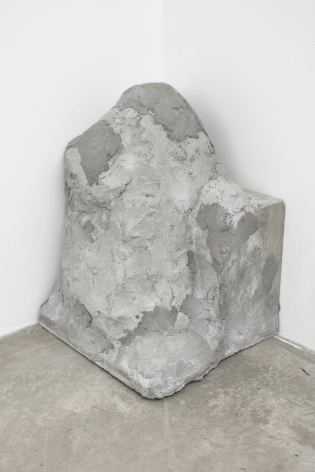 Corner Stone II, 2011.&nbsp;Cement. 17.72 x 17.72 x 34.65 inches (45 x 45 x 88 cm)