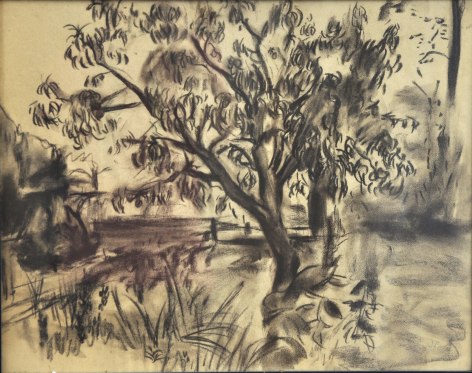 Untitled (Landscape with Tree)