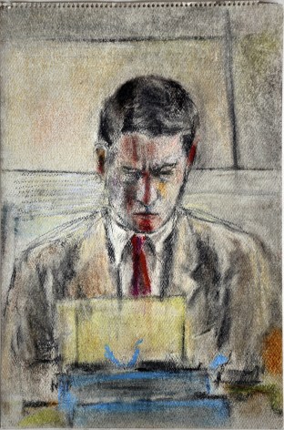 Man at Typewriter (Fairfield Porter)