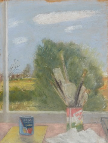 Untitled (Studio Table and Landscape)