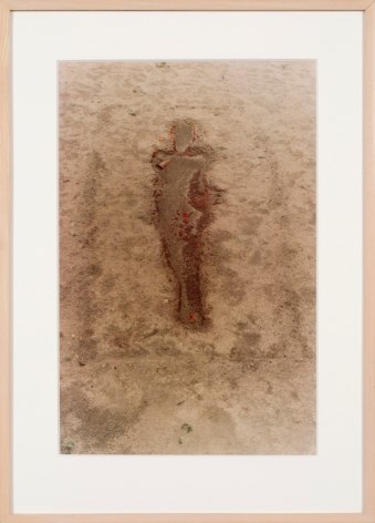 Ana Mendieta, Encantaci&oacute;n a Olok&uacute;n-Yemay&aacute; (Incantation to Olokun-Yemaya), 1977, Lifetime color photograph