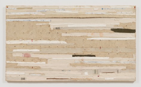 Bandaged Grid #1, 2015, Oil and mixed media on canvas