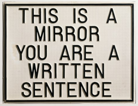 This Is a Mirror, You Are a Written Sentence, 1966-1968