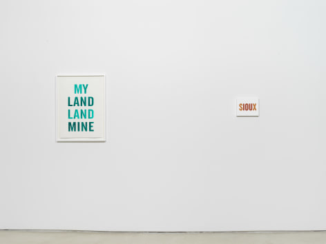 Kay Rosen: Stirring&nbsp;Wirds,&nbsp;installation view, Alexander Gray Associates (2018)