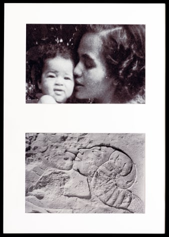 Miscegenated Family Album (A Mother&#039;s Kiss), T: Candace and Devonia; B: Nefertiti and daughter, 1980/1994, Cibachrome prints, 37h x 26w in (93.98h x 66.04w cm)