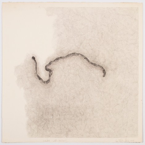 Luis Camnitzer, Unknotted Self-Portrait, 1978, Graphite on paper