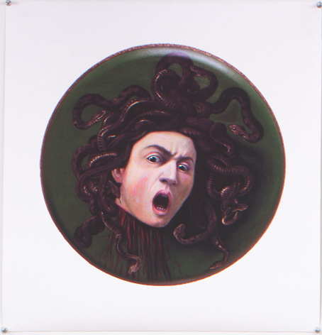Self Portrait after Caravaggio&#039;s &quot;Medusa&quot;, 2005, Archival digital print on canvas, 23h x 22w in (58.42h x 55.88w cm)