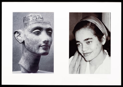Miscegenated Family Album (Young Queens), L: Nefertiti, age 24; R: Devonia, age 24, 1980/1994, Cibachrome prints, 26h x 37w in (66.04h x 93.98w cm)