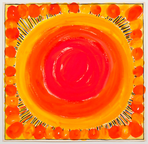 Sun Spots, from the Abstracts&nbsp;series, n.d., Watercolor and ink on paper