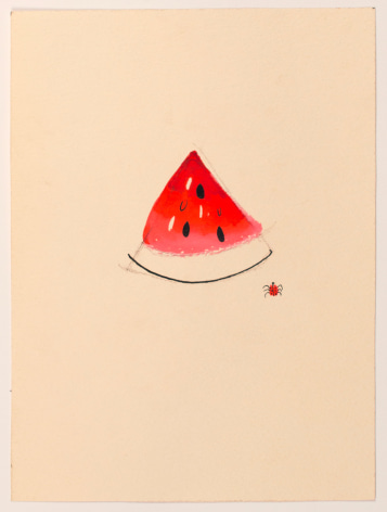 Untitled, from the Fruits&nbsp;series, n.d., Watercolor and ink on paper