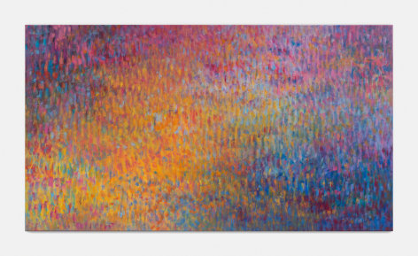 Untitled (Fugue), 2023 Oil and cold wax on canvas 44&frac12; x 78&frac12; in