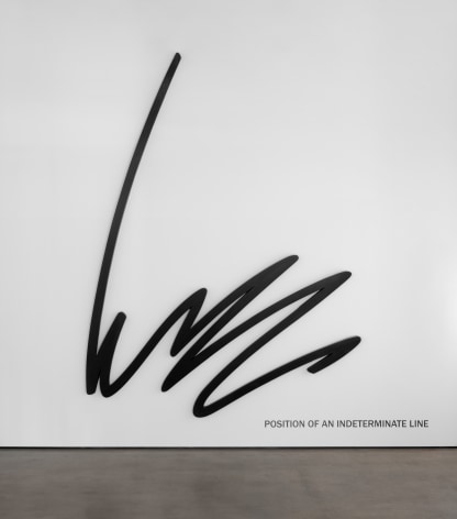 Position of an Indeterminate&nbsp;Line, 1981 Graphite on wood 108 x 82 1/2&nbsp;x 2 inches