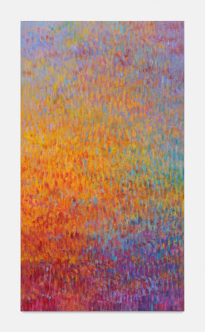 Untitled (Fugue), 2023 Oil and cold wax on canvas 78&frac12; x 44&frac12; in