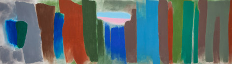 Barrier, 1971  Acrylic on canvas  56 x 198 in.