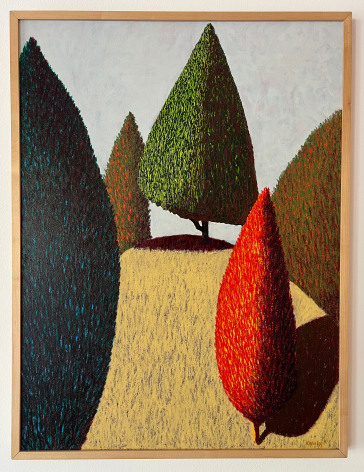 Ken Worley  Rockwoods VII.9, 2012  Oilstick on canvas  40 x 30 inches