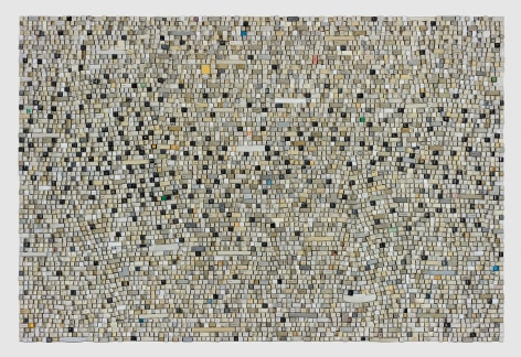 EFT, 2014  Keys from discarded computer keyboards  48 x 72 inches