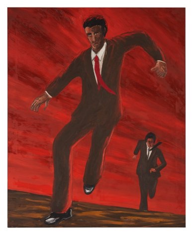 The Chase, 1982  Oil on canvas  81 1/2 x 66 inches