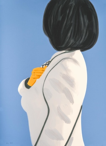Vivien in White Coat, 2021 Silkscreen in colors on Saunders 425 gsm papeer 54 x 39 inches Edition of 60