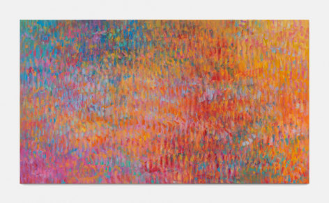 Untitled (Fugue), 2023 Oil and cold wax on canvas 44&frac12; x 78&frac12; in.