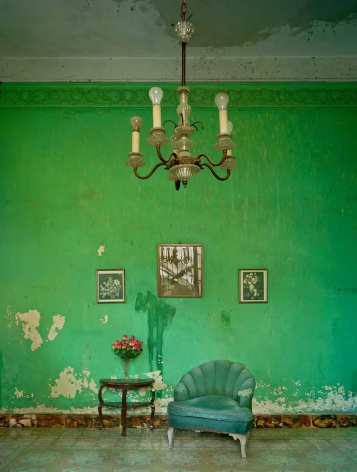 Green Interior, Havana, 2014/2022 C-print 77 x 60 in 1/7
