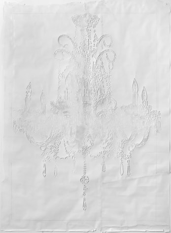 Chandelier, 2008  Pencil and tape on paper  96 x 70 inches