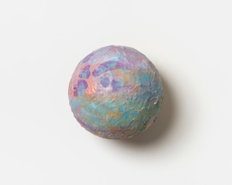 Untitled (Ball), 2023 Oil on steel 6 in. in diameter