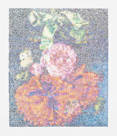 In Remembrance, 2023 Colored pencil on Arches paper 31 3/8 x 23 1/2 x 3 inches