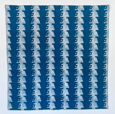 Deco Cups, 1989  Serigraph on Muslin  70 x 70 inches