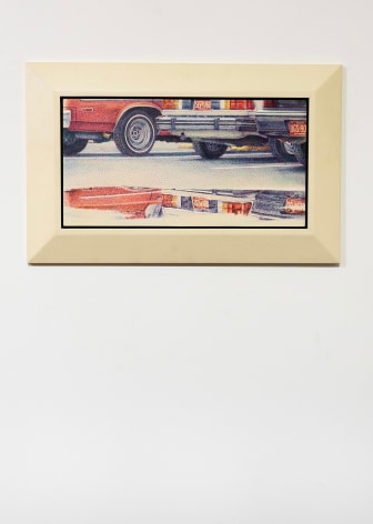Car Wash After Monet, 1991 Acrylic on wood panel 13&frac12; x 25 in. 20 x 31&frac12; x 1&frac14; (frame)