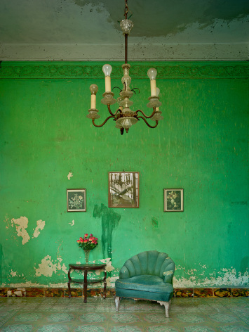 Green Interior, Havana, 2014/2022 C-print 77 x 60 inches