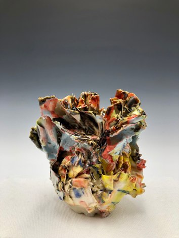 ceramic by Lauren Skelly Bailey titled Small Reef, 2022, Multiple firings, stoneware 5 x 4.5 x 4 in