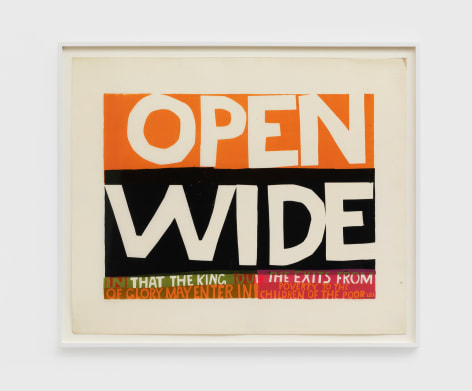 Corita Kent Wide open,&nbsp;1964