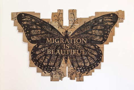 Andrea Bowers Papillon Monarque (Migration Is Beautiful), 2015