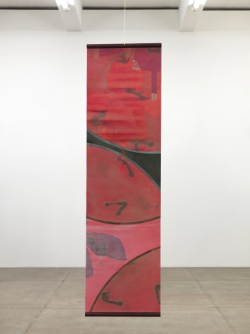 Billy Al BengstonUntitled, 1975Acrylic on canvas and wooden dowels94 x 26 in (238.8 x 66 cm)