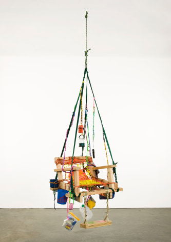 Andrea Bowers Disrupt Defend Protect Preserve Tree Sitting Chair for Forest Defense, 2012