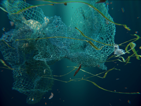 Julien Creuzet Attila cataracte, ta source aux pieds, des pitons verts, finira dans la grande mer, gouffre bleu, nous nous noy&acirc;mes, dans les larmes mar&eacute;es, de la lune, Tortue marine, 2024
