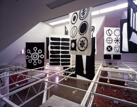 Exhibition view Moshekwa Langa &ndash; Live and in Person, The Renaissance Society, Chicago, 1999