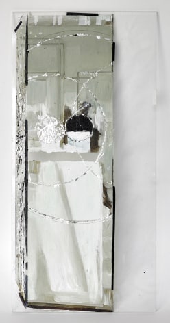 Dierk SchmidtUntitled, 2013Oil, tape on acrylic glass9 7/8 x 4 3/4 in (25 x 12 cm)&nbsp;