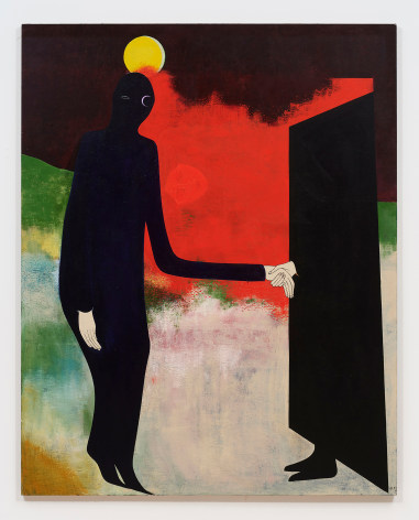 Clare Rojas Shadow man and shadow friend in the spirit realm, 2021