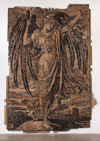 Andrea Bowers Memory of the Paris Commune Revised to Equal Work Deserves Equal Pay, (Illustration by Walter Crane), 2013