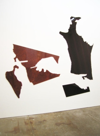 Untitled 2008 4 elements: burled Vavona Redwood and flat-cut African 