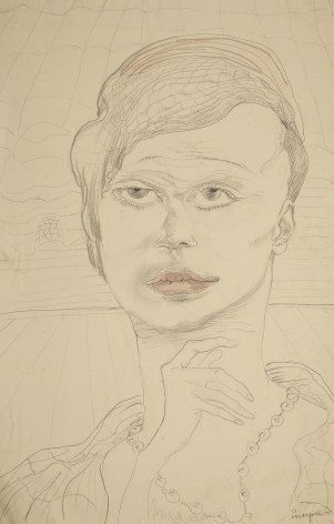 Portrait of a Woman, Graphite on paper