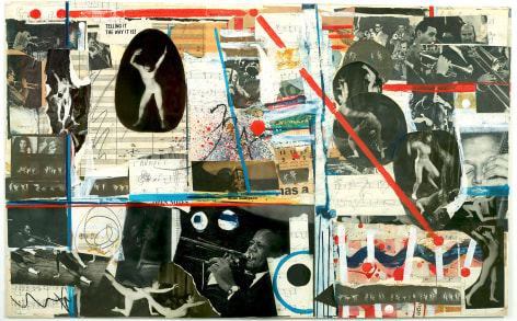 Telling It The Way It Is, 1969, Mixed media and collage on board