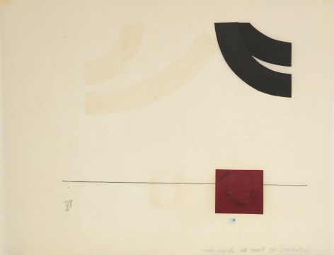 Contrathemis Frame 760,&nbsp;1941, Collage and colored pencil on tracing paper