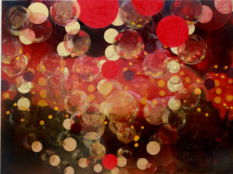 Scintillating, 2012, Oil and resin on wood panel&nbsp;