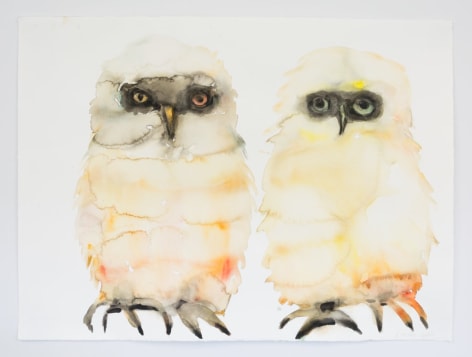 Kim McCarty, Untitled (Owl Pair), 2020
