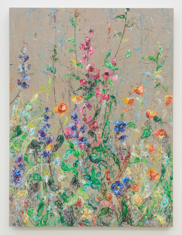 Kysa Johnson, Ghosts In Common - Necessary Beauty - Subatomic Decay Patterns and Farm Flowers 2, 2023