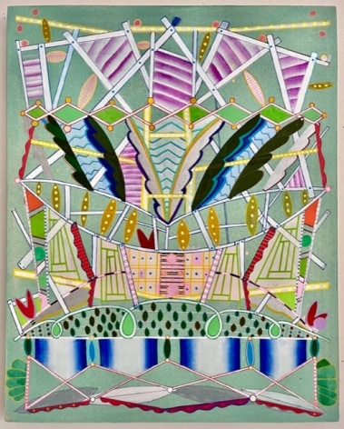 Ruby Palmer, Decorative Structure VII (Pale Green), 2023