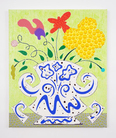 Eric Hibit Flowers in a Strongman Vase, 2025