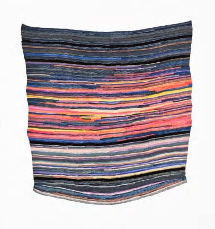 Carly Glovinski, Fire Belly Sunset Rag Rug, 2017